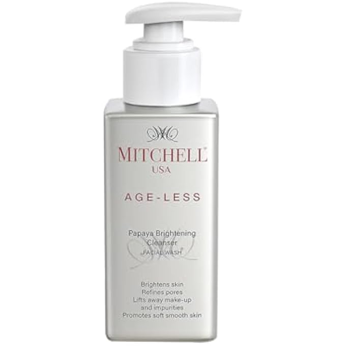 MITCHELL USA AGELESS PAPAYA BRIGHTENING CLEANSER - FACIAL WASH 100ML - Image 1